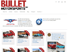 Tablet Screenshot of bulletmotorsports.com